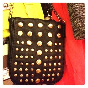 Studded shoulder bag