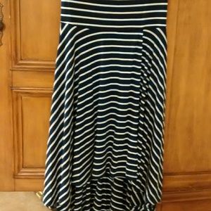 4 way royal blue & white maxi skirt/dress