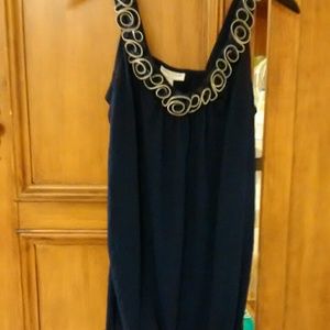 Purple maternity tank with silver accent!