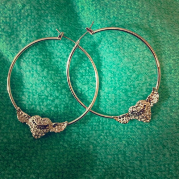 Silver hoop Juicy Earrings