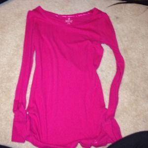 Pink long sleeve shirt