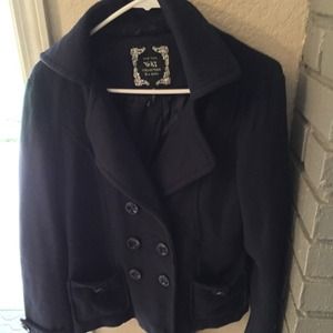 Navy blue peacoat small