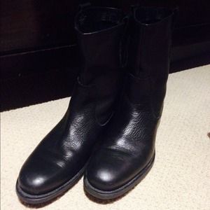 Men Kenneth Cole Black Leather Boots