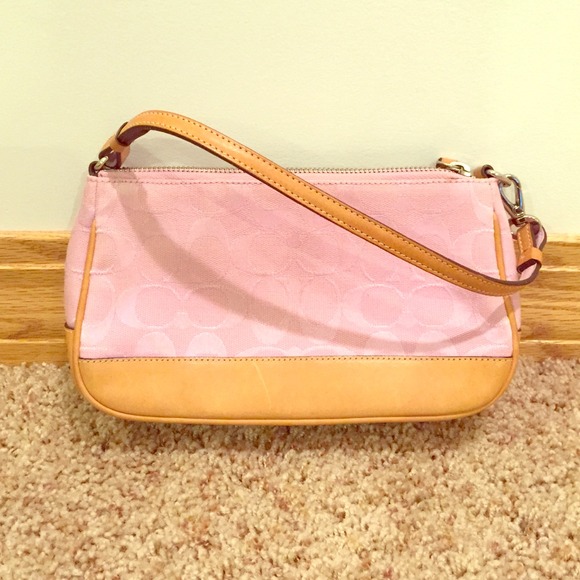 Light pink mini Coach bag
