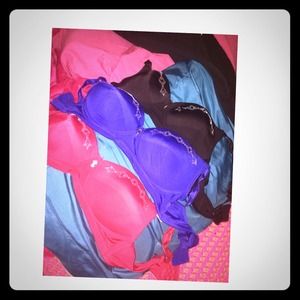 Bundle // Black , blue & fushia bras👑