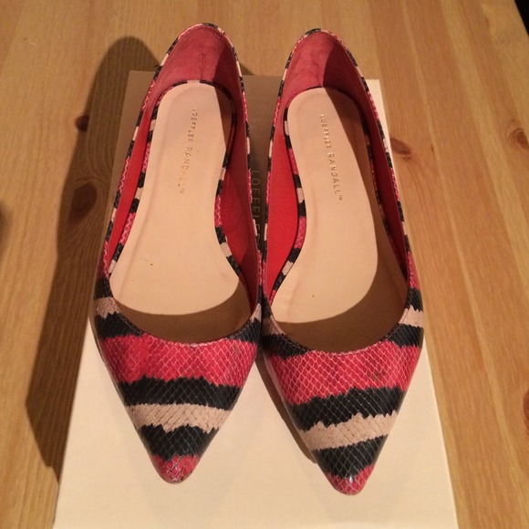 Loeffler Randall Red Snake Flats
