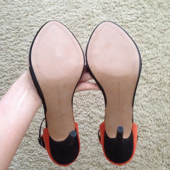 SOLD! Zara Basic Colorblock Sandals Heels - Picture 4 of 4