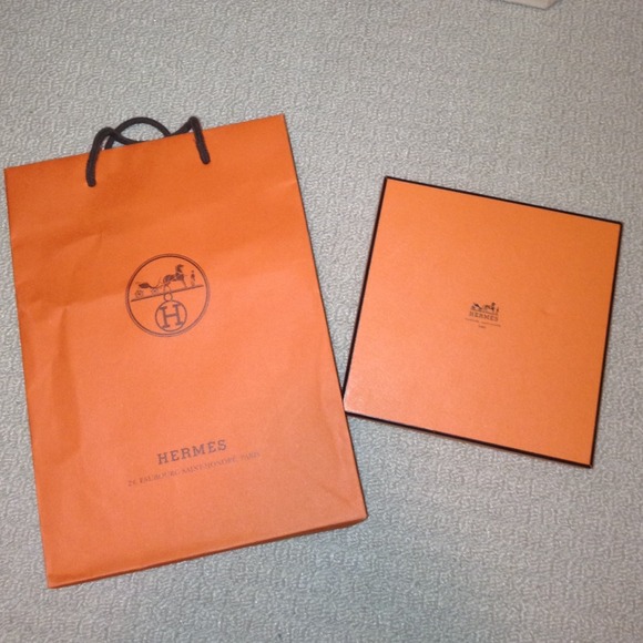 Hermes box and shopping bag