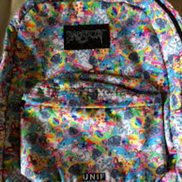 Want! Unif badsport backpack in dank lisa frank - Picture 1 of 4