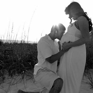 White maternity dress