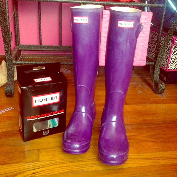 Glossy hunter boots