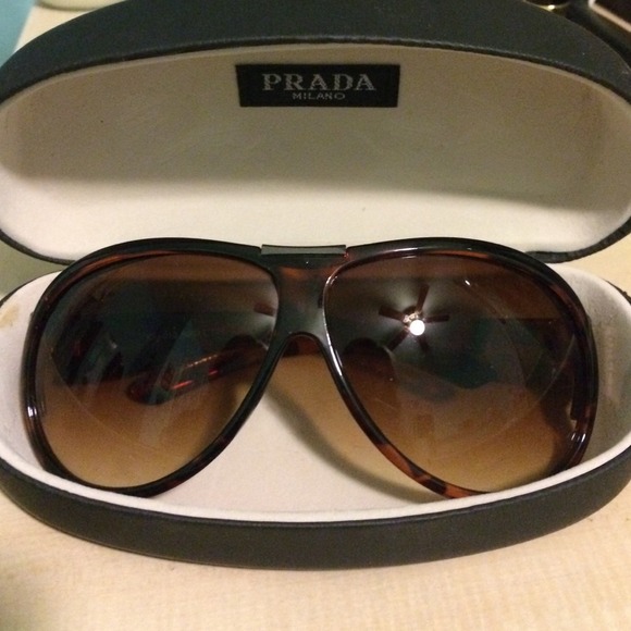Gucci Sunglasses and Prada Case