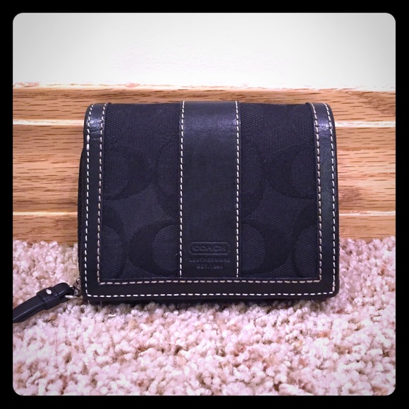 Black coach wallet