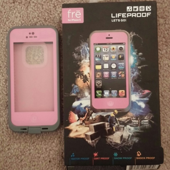 IPhone 5 Lifeproof pink case