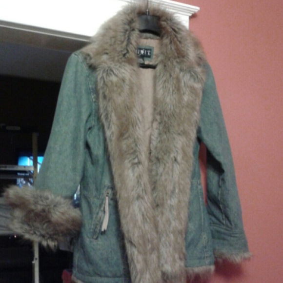 fur/jean jacket