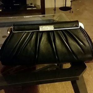 Black Clutch With Rhinestones