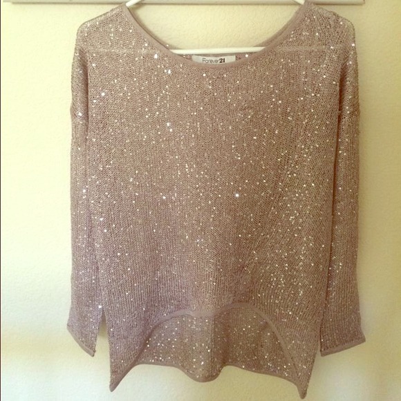 Forever 21 Gray/Taupe with sparkly sequins