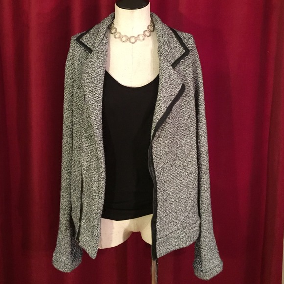 Host Pick! Aqua asymmetrical zippered jacket. - Picture 3 of 4