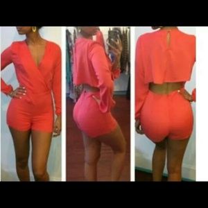 Coral jumpsuit!!!