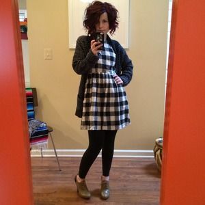 Buffalo Plaid Babydoll Dress
