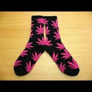 Pink leaf socks!!!