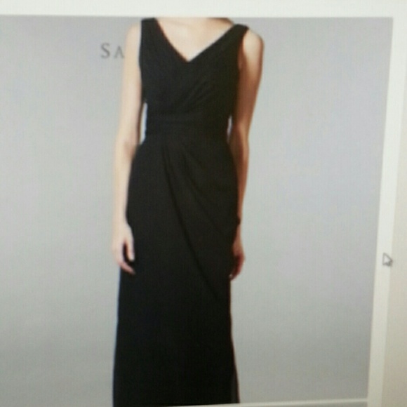 Black floor length dress