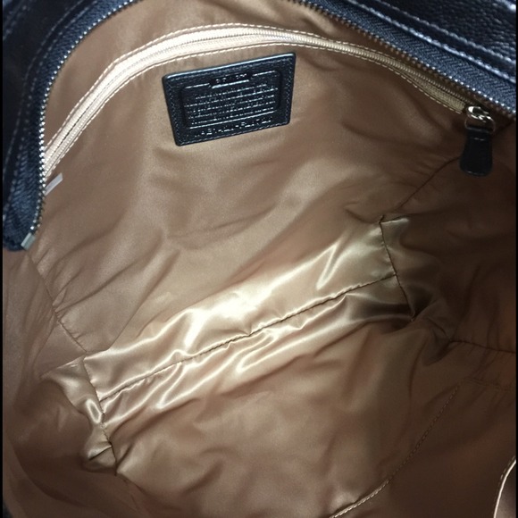 Authentic Coach Black Leather Bag original $428 - Picture 4 of 7