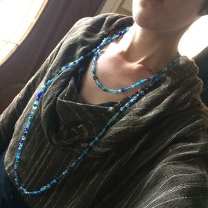 Blue Beaded Necklace