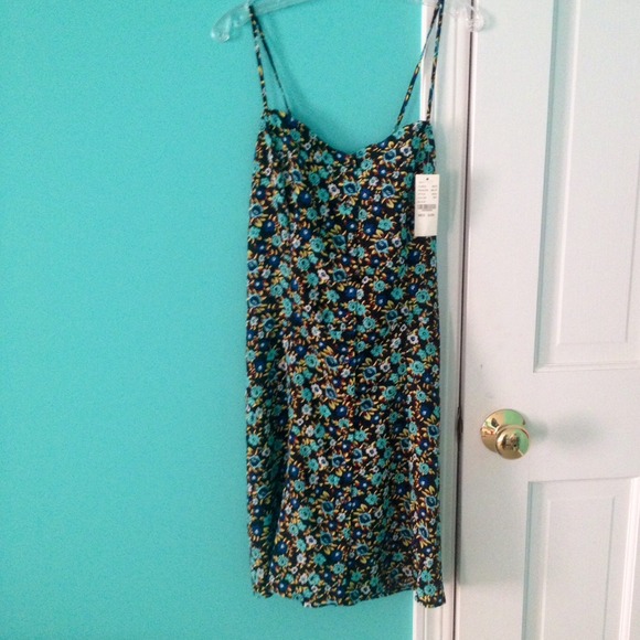 Volcom blue and green flower dress - Picture 3 of 6