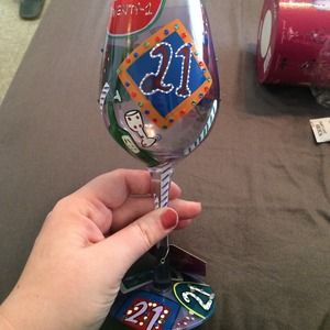 Lolita "21" wine glass. NWT.
