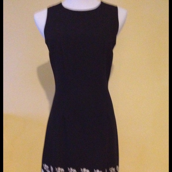 Black sheath dress