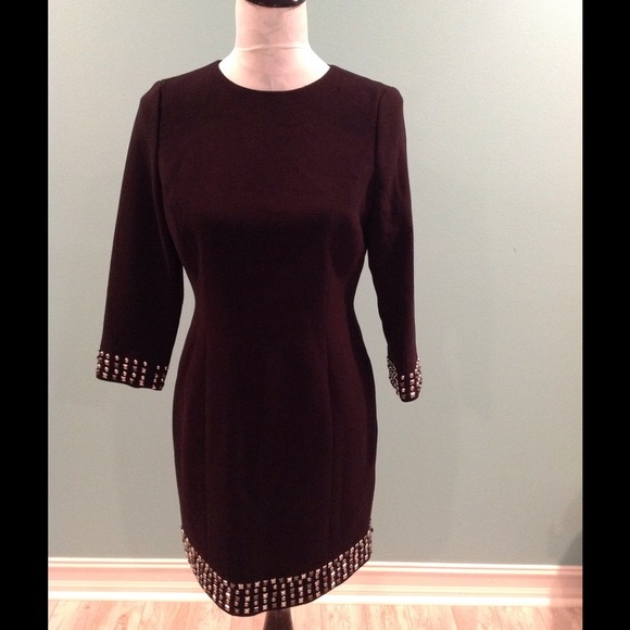 Long sleeve black dress