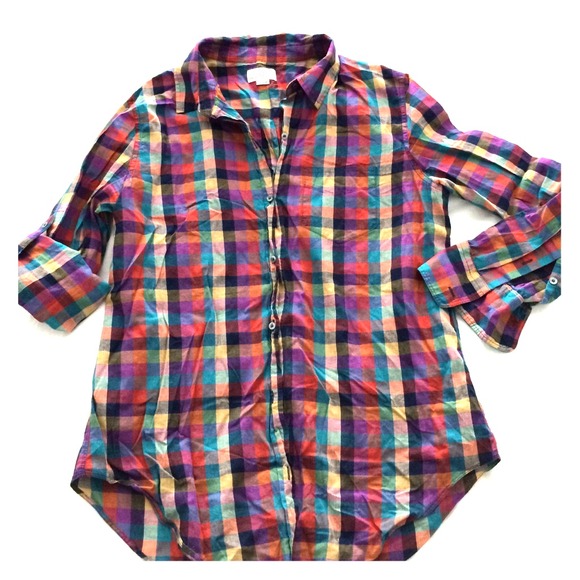 Just like new! Madewell plaid button down
