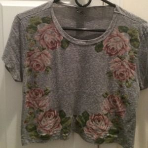 Flowered Crop top