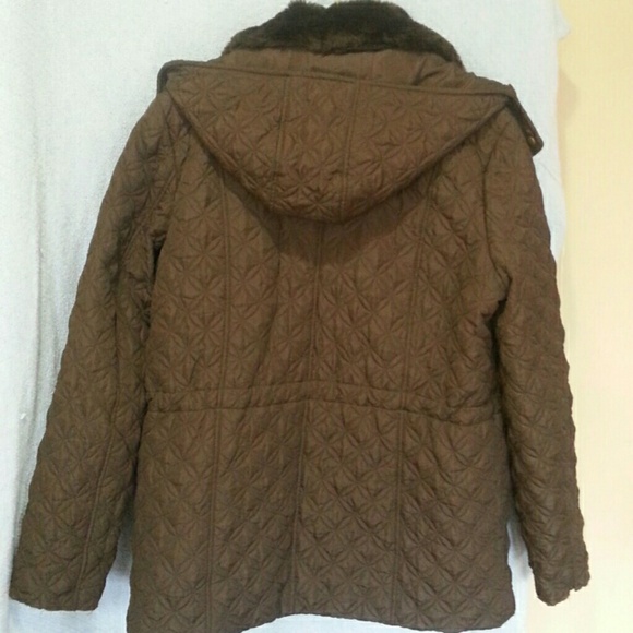 Andrew Marc NY Brown Quilted Puff coat nearly new - Picture 4 of 4
