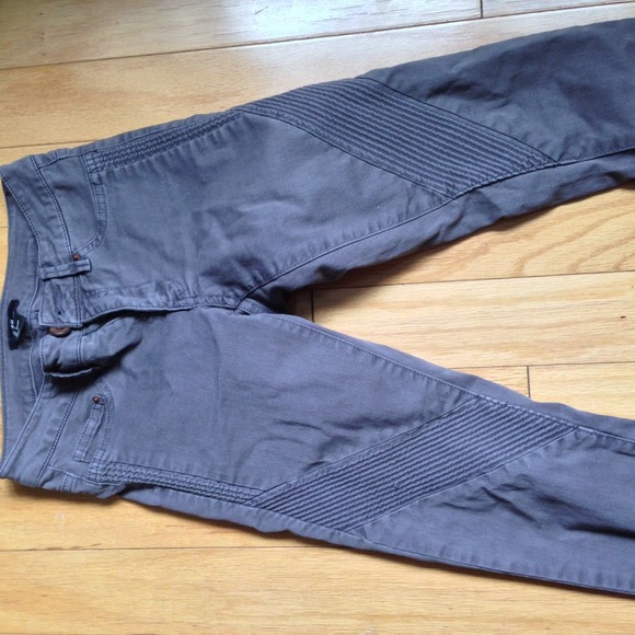 H&M Pants - H and m grey moto / biker pant /denim H&M Pants - H and m grey moto / biker pant /denim