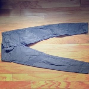 H&M Pants - H and m grey moto / biker pant /denim H&M Pants - H and m grey moto / biker pant /denim
