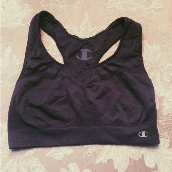 Champion Gray Medium-Support Sports Bra.