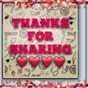 SHARING IS CARING!!! THANK YOU!!!!! XO