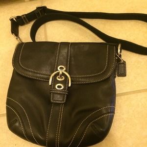 Coach Cross body black leather