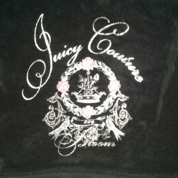Black juicy couture zip up jacket.