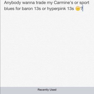 No sale , those or any other trades