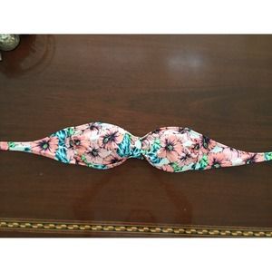 VS PINK Floral Bandeau Swimsuit Top
