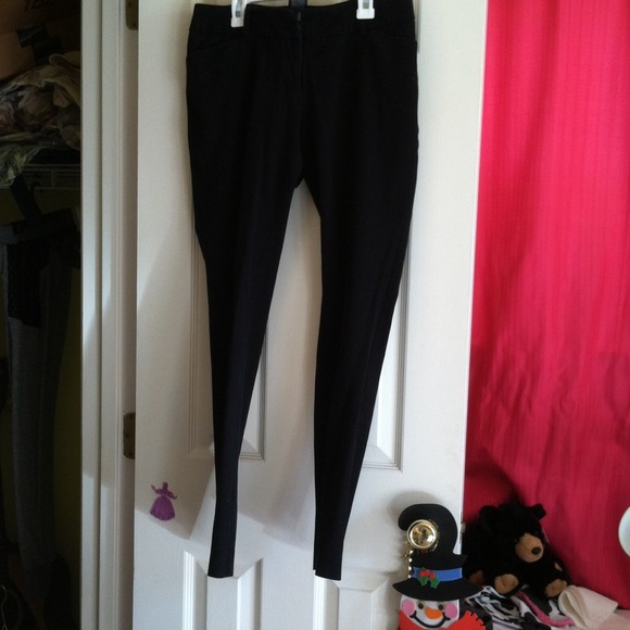 Mossimo stretch skinny black work pants