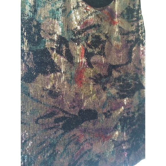 Black Sequined Tank! - Picture 3 of 4