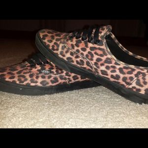 Cheetah print vans