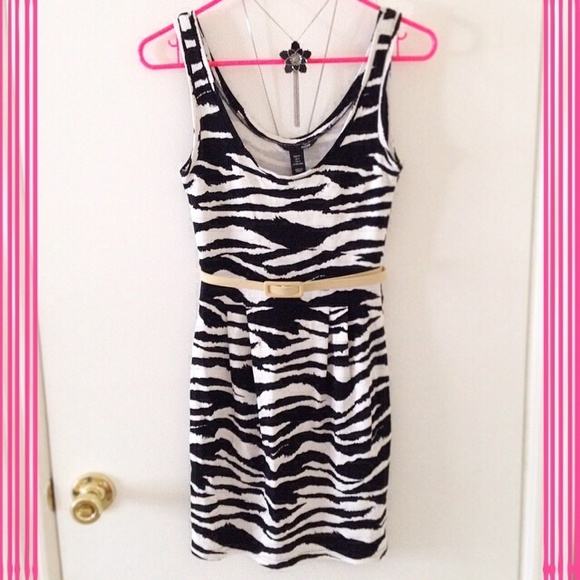 H&M Dresses & Skirts - H&M Black & White Zebra Dress