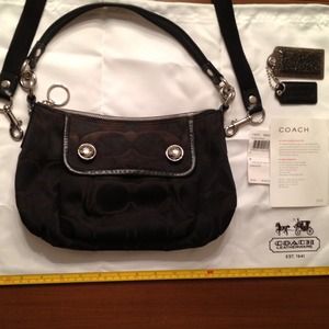 Coach Signature Collection-Black Purse w/ Dust Bag
