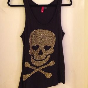 H&M Skull Black Tank