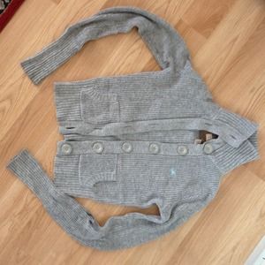 🎁Gray Hollister Button-up Sweater
